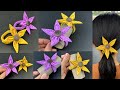 Flower Scrunchies.How to make Scrunchies Sewing tutorial.DIY Scrunchies.
