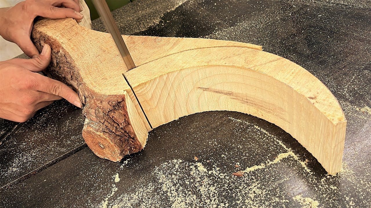 Ingenious Techniques Woodworking Craft Worker || Rustic Armchair Curved Traditional Wooden Furniture