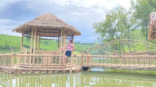 Full Video 100 Days : Compilation Video of How To Make a Hexagonal Bamboo House#aqua #aquafarm