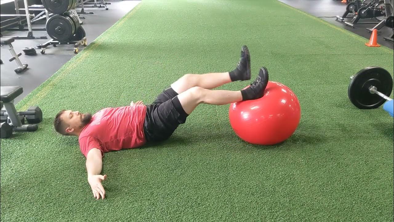 Swiss Ball Single Leg Eccentric Curl YouTube