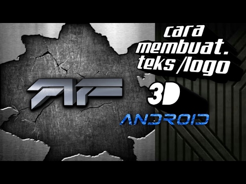  CARA  MEMBUAT LOGO  TEKS 3D DI  ANDROID  METAL DESAIN  YouTube