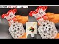 DIY HOME DECOR VASE (7-12stp)HOWTO MAKE A FLOWER JAR/MAKE FLOWER VASE WITH BEAD/BEADED VASE TUTORIAL