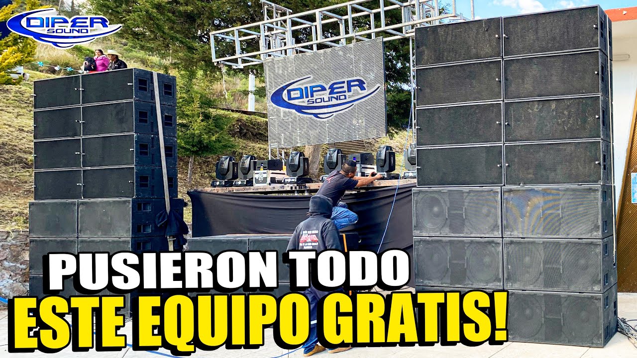 PURO PODER CON ESTE EQUIPO DE AUDIO LINEAL, LO COLOCARON PARA LA FIESTA DEL PUEBLO | SONIDO CUBAREY