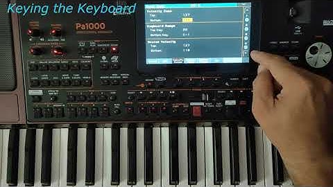 Making Velocity Guitar in Korg PA Keyboard (English Explanation)