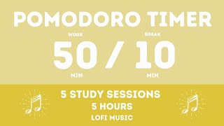 50 / 10 Pomodoro Timer || Lofi music - 5 hours study - Study for dreams - Deep focus - Study timer by Countdown Time 2,248 views 2 months ago 5 hours