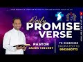 May  08th  daily promise verse  pastor d james vincent  esther prayer house