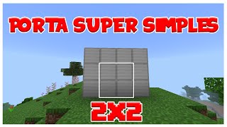 Como fazer uma porta 2x2 super simples no Minecraft Bedrock