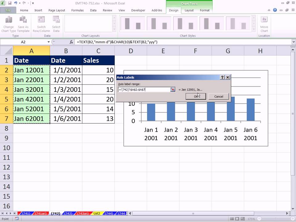 Chart Labels Excel 2010