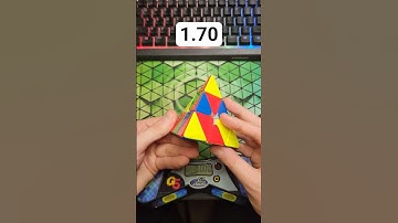 Pyraminx Solve of the Day 12/14 - 1.70 #pyraminx #rubikscube #cubing #speedcubing #puzzle #shorts