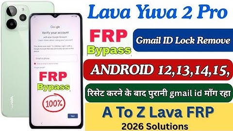 Lava Yuva 2 Pro FRP bypass ✅ Lava FRP bypass solution | Lava google frp issue solved | Lava FRP