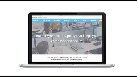 Generating Your Cybersecurity Policy