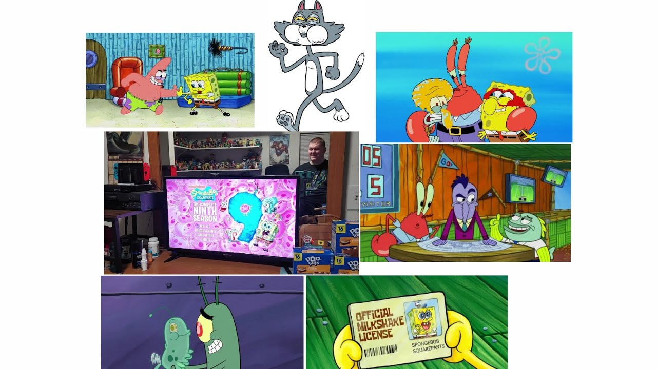 Видеообзор вступительной заставки/меню мультсериала «Губка Боб Квадратные Штаны: Полный 9-й сезон...