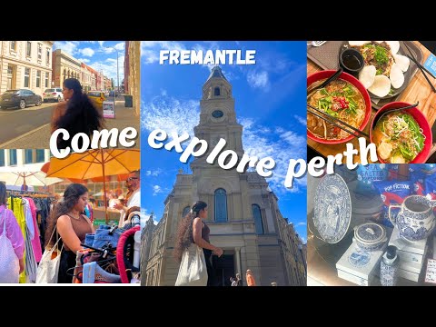 come explore perth with me 💕| Fremantle ⚓️, Preloved Markets 🛍, Food 🍲