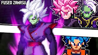 Goku Black And Zamasu Fusion - DB SUPER  Sprite Animation by Monksuke