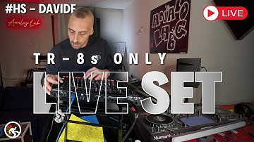 [TR-8s] RAW TECHNO #2 by Davide | TR-8S-Only Performance at Analog Lab | Join the Tribe