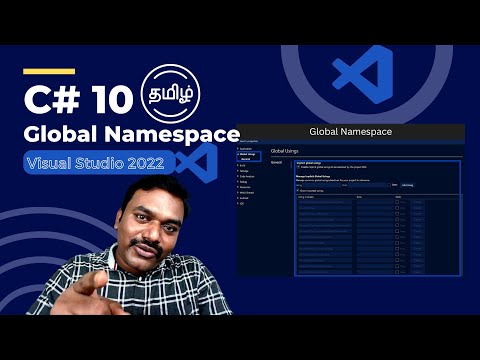 💻Visual Studio 2022: 🌐Global Usings in C# 10 and .NET 6 | MAUI In 5 Minutes |  Tamil