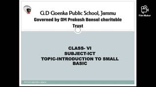 Introduction to Small BASIC (Class-VI)