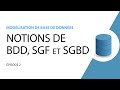 Modlisation de base de donnes  2  base de donnes sgf et sgbd