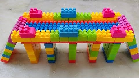 Satisfying DIY Bridge ASMR/ Building  blocks /block game /Lego building fun#asmr#buildingblocks#lego