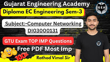 💯Computer Networking TOP IMP Questions 2025🔥 | Diploma EC Sem-3 💯| DI03000131 GTU Most IMP📘✨#gtuexam