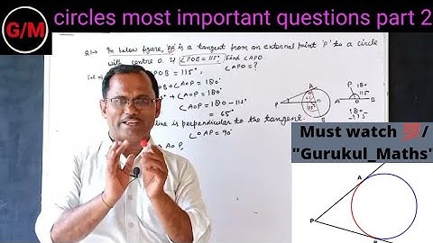 Class 10 Circles Most Imp. questions part 2 | Ncert | Boards 2022| By Rajkumar sir. #gurukulmaths