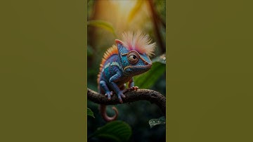 THIS CHAMELEON IS UNREAL! 🦎✨ #exoticwildlife #ultrarealistic4k #natureart
