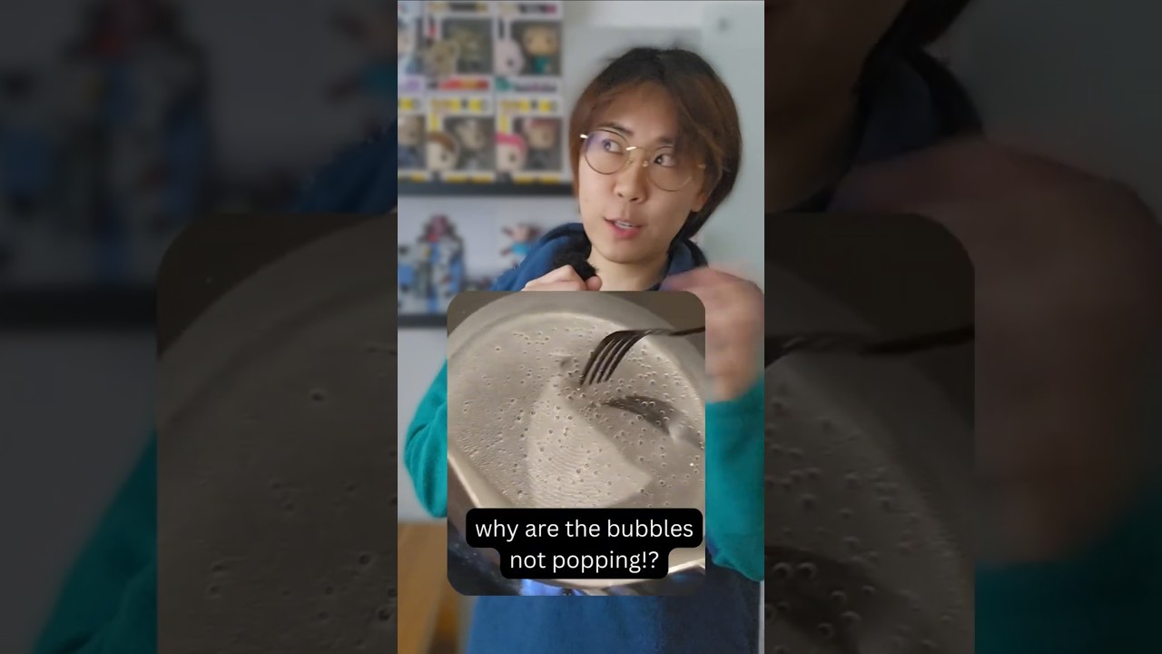 Why Do These Bubbles REFUSE to Pop in Water? #shorts