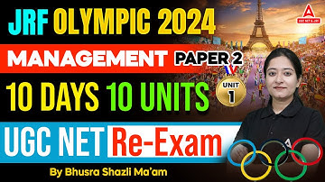 UGC NET Management Unit 2 | UGC NET Management Paper 2 By Bushra Shazli