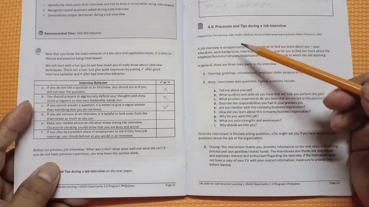 Module 4 Session 1 Activity 3 | The Job Interview - YouTube