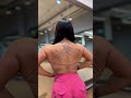 here my cute little flexing routine😇 #gym #fitness #fitgirls #workout #backday
