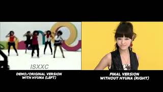 WONDER GIRLS - TELL ME (HyunA Comparison) | (Side By Side) Resimi