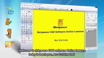 Richpeace CAD Software Online Lessons-Tip of the day Arc cut line (V9)