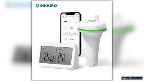 INKBIRD 2ndGen Wireless Floating Pool Thermometer With IBSM2 WiFi Gateway Combo Waterproof Digital