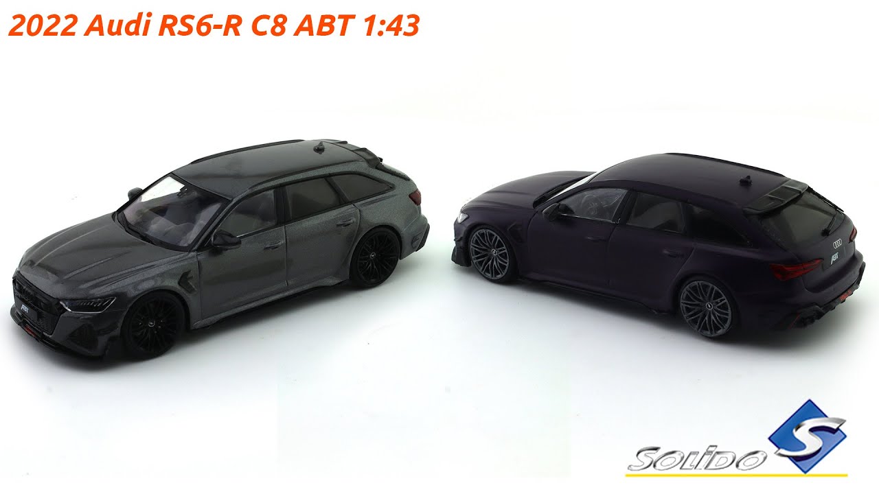 2022 Audi RS6-R C8 ABT 1:43 Solido scale model collectibles 
