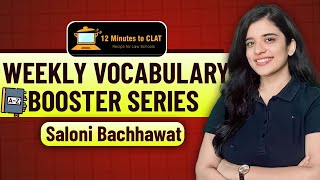 Weekly Vocabulary Booster Series I English Language I Saloni Bachhawat