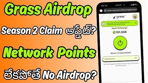 Grass Airdrop Network Points Update|Grass Season 2 Airdrop Claim Update|tecexp