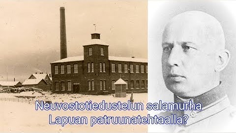 Neuvostotiedustelun salamurha Lapuan patruunatehtaalla?