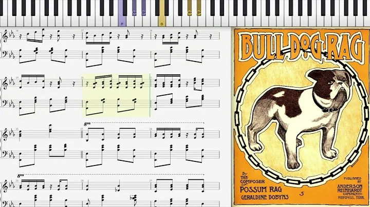 Bull Dog Rag by Geraldine Dobyns (1908, Ragtime pi...