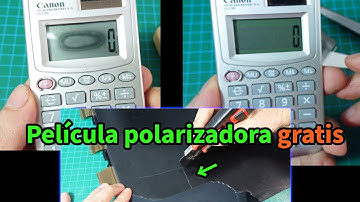 Cómo reparar una pantalla LCD con manchas negras & Cómo conseguir película polarizadora gratis