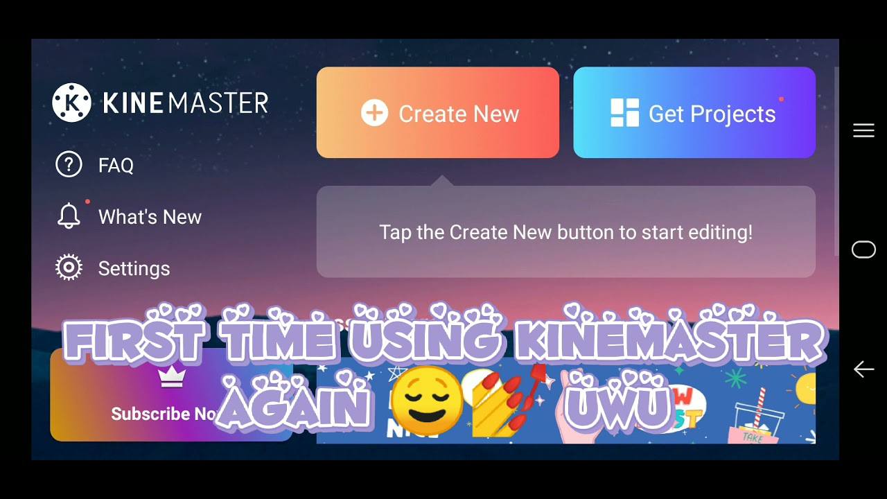 FIRST TIME USING KINEMASTER AGAIN😌💅 - YouTube