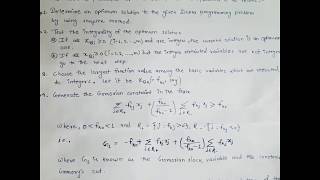 ALGORITHM of Fractional cut Method for Mixed Integer LPP