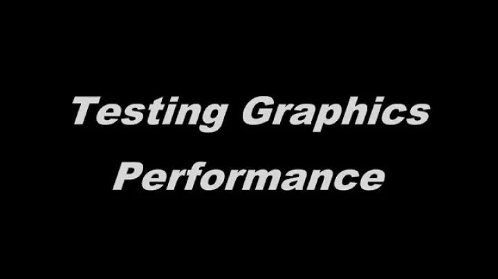 Tester les performances de la carte graphique et du CPU