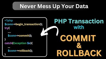 Boost Your PHP Skills with MySQL COMMIT and ROLLBACK | Transaction in PHP MySQL