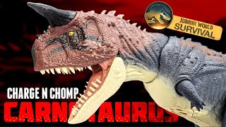 Mattel Juric World Survival Charge N Chomp Carnotaurus Review
