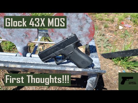 Glock 43X MOS First Shots