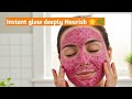 Instant Glow Face Pack at Home | Beetroot Honey Curd for Dry & Dull Skin🌿✨