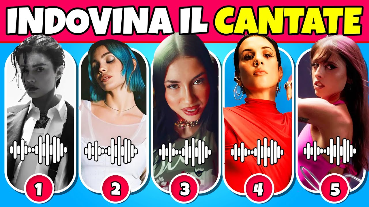 Indovina il Cantante dalla Canzone + EMOJI 🎤☀️🎵 Hit Estive Italiane 2025
