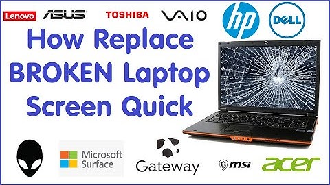 How to Replace a Broken, Cracked or Smashed Laptop LCD screen - DIY display replacement at home!
