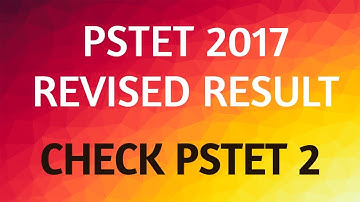 Pstet 2017 Revised Result Ssa Punjab Excel File Uploaded Check।Now