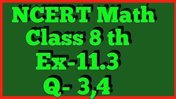 Ex-11.3 Q-3,4 | Chapter 11 | Mensuration | Class 8th Math | NCERT |